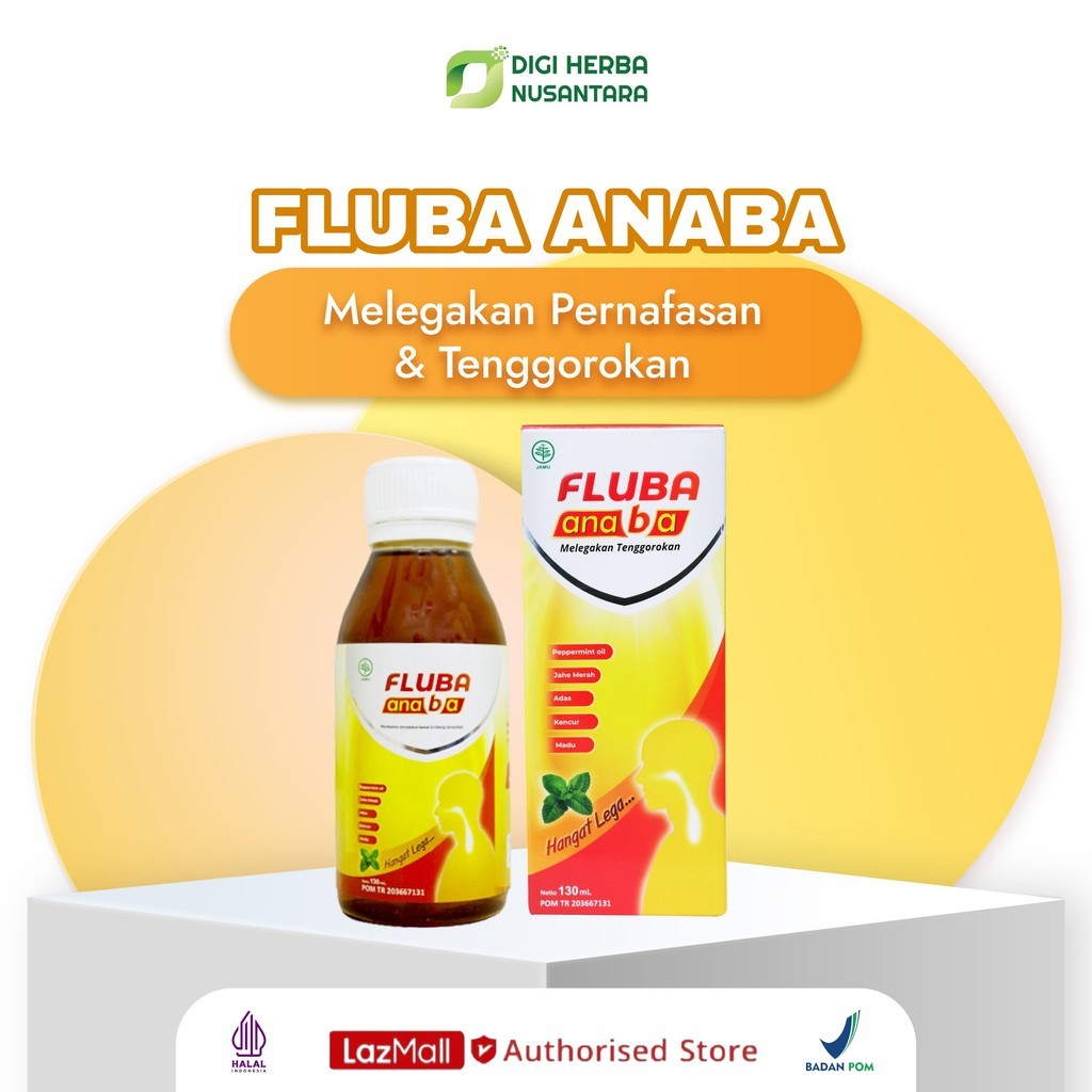 

FLUBA ANABA 3x Ampuh Legakan Batuk Flu Untuk Anak & Dewasa - 1 Box