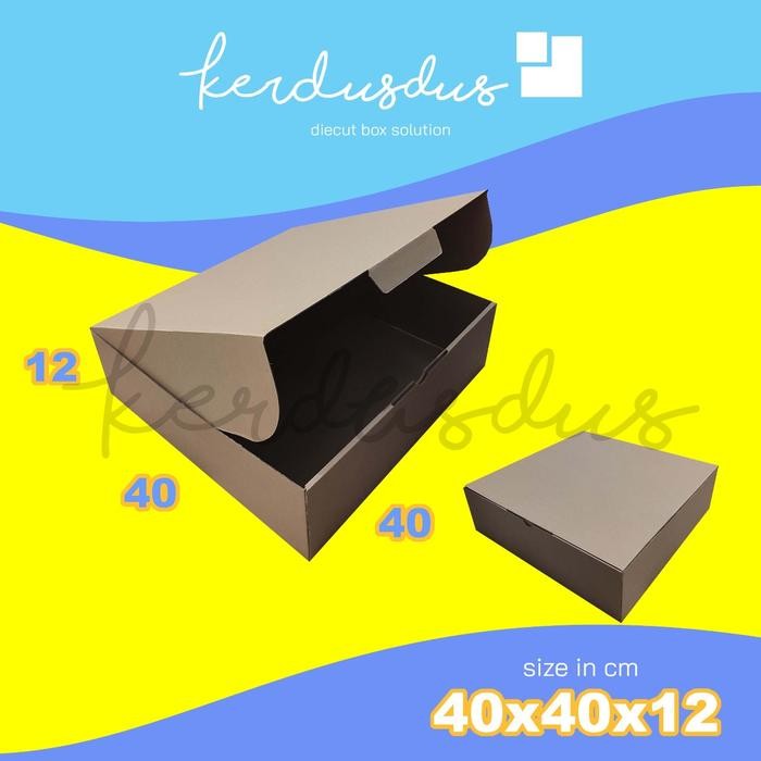 kardus box packing Diecut / pizza uk 40x40x12