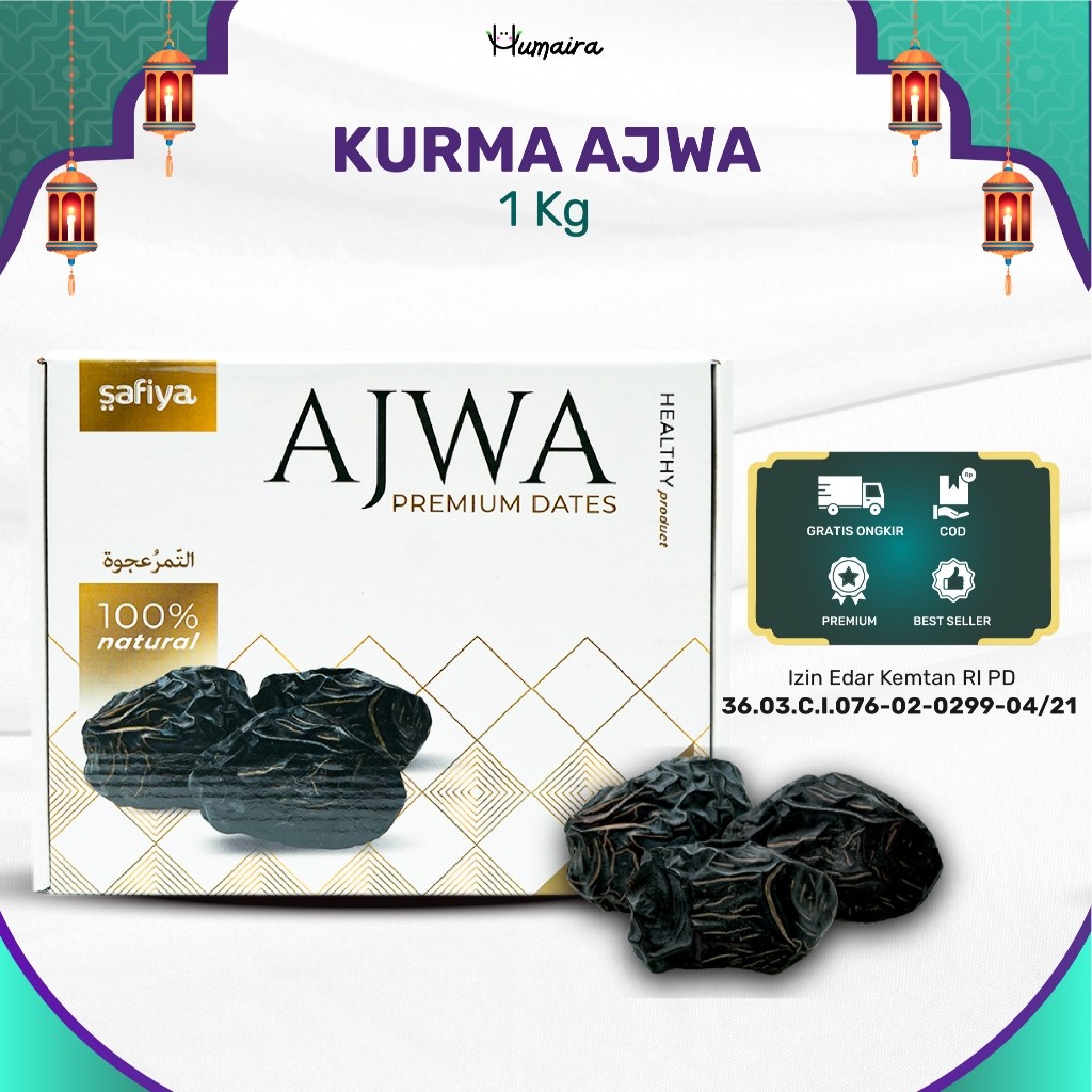 

Kurma Ajwa 1 Kg Safiya Premium Kurma Nabi Asli Madinah
