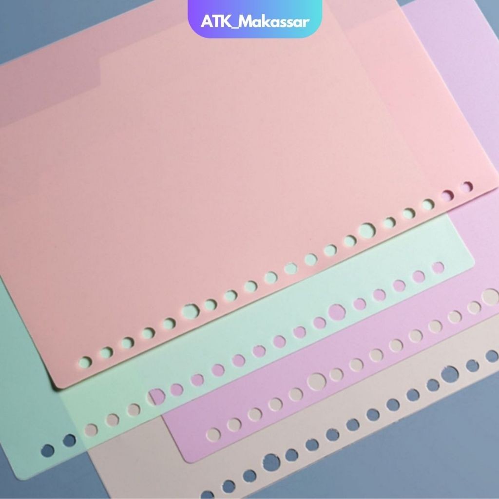 

Pembatas Binder A5 20 Ring Divider Pembatas Binder InterX Rainbow Warna Warni