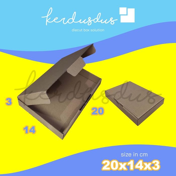 

20x14x3 cm kardus carton box diecut pizza kue packing packaging