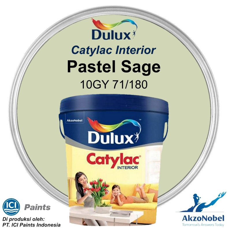 CAT DULUX CATYLAC INTERIOR 5 KG - PASTEL SAGE 10GY 71/180