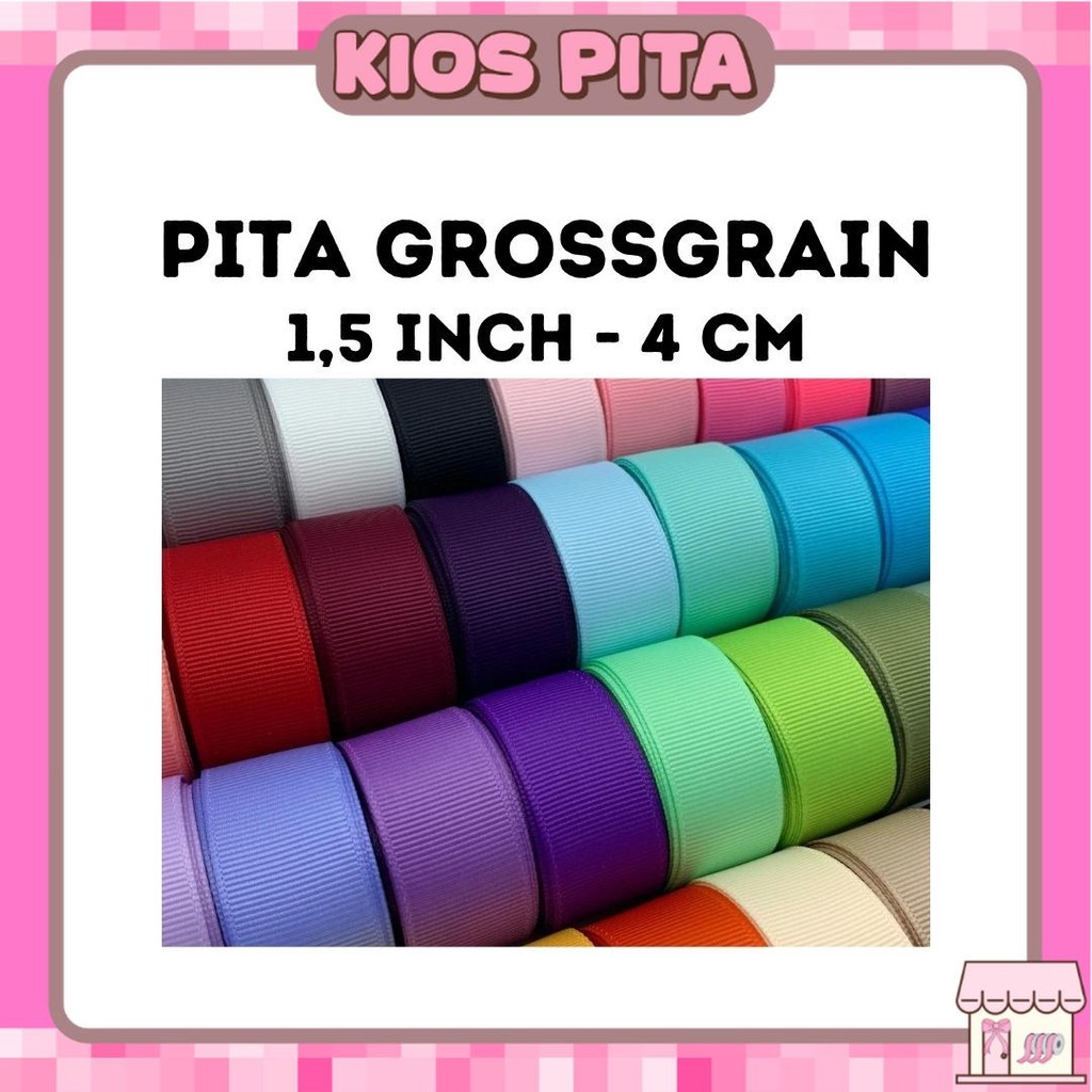 

pita grossgrain 1,5 inch / 4cm per roll 20 yard / 18,5 m grosgrain