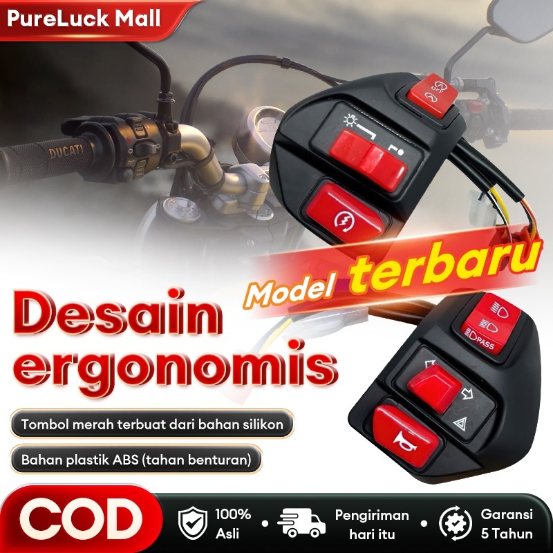 DROG.SHOP Saklar Tombol Saklar  Hitam Sein Hazard Pass Beam Only Mio Mio J Mio Sporty Jupiter Z Jupi