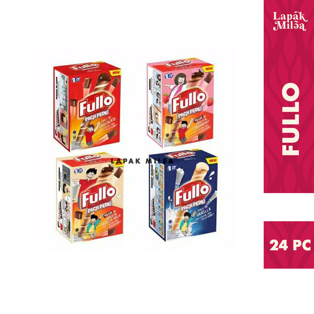

Fullo Wafer Chocolate Aneka Rasa 1 Box isi 24 pc