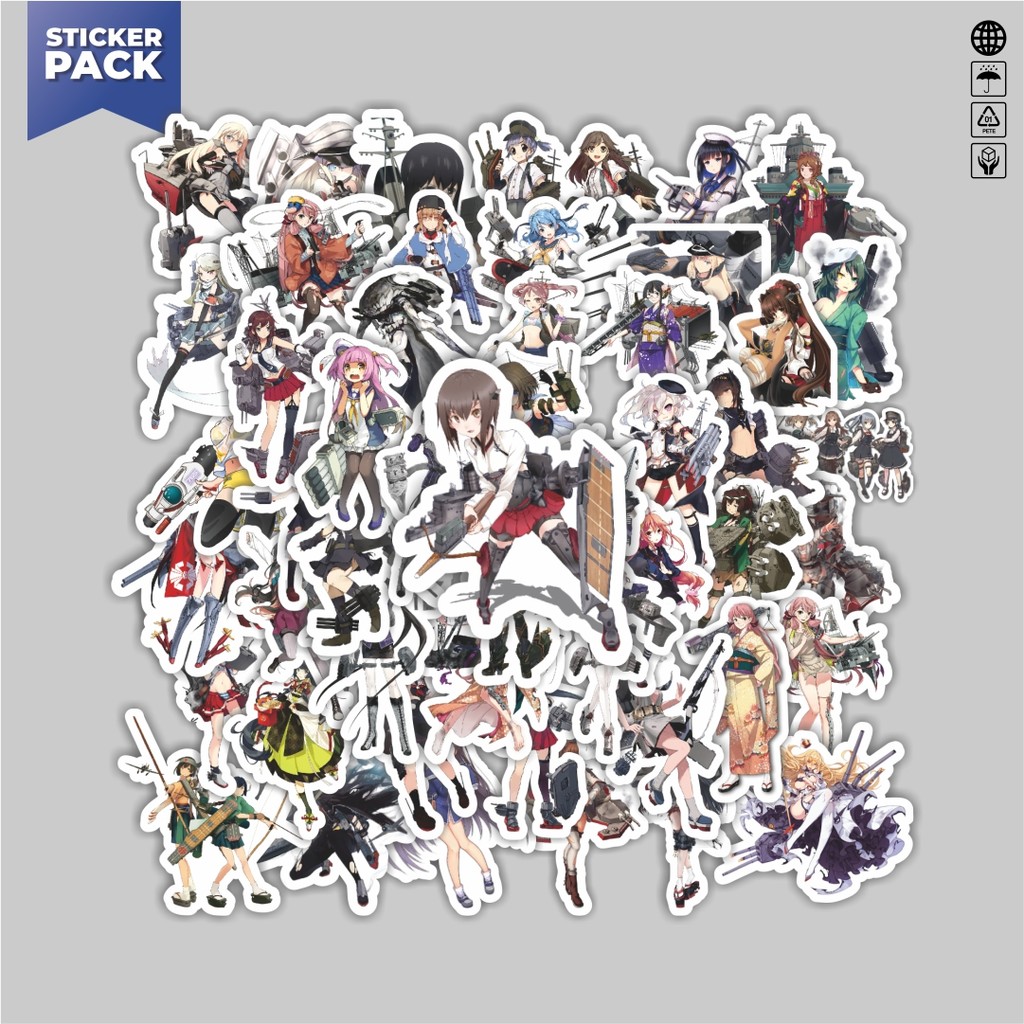 

[100PCS]Stiker Pack Stiker Anime Game Series Kantai Collection Character 3 Aesthetic Vinyl Anti Air Dekorasi Sticker Laptop Buku Journal Koper Helm Casing HP Gitar Helm Skateboard
