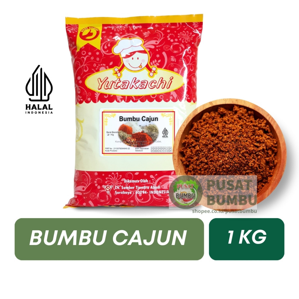 

Bumbu Cajun 1Kg Yutakachi / Cajun Powder / Cajun Bubuk / Bumbu Masak / Bumbu Serbaguna / Pusat Bumbu