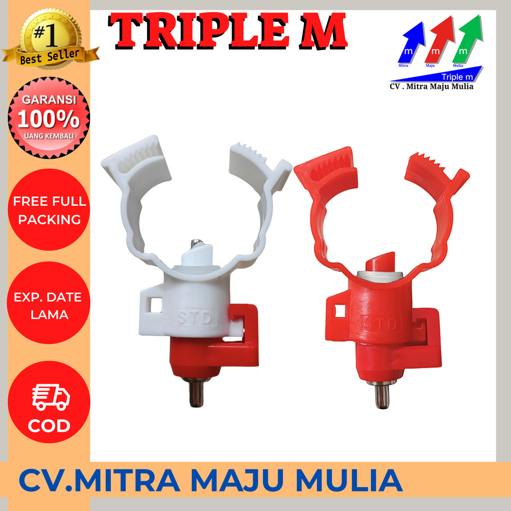 Nipel Nipple Niple Nepel STD Tempat minum Ayam Petelur Broiler Puyuh Layer TANPA MANGKOK STD MMM
