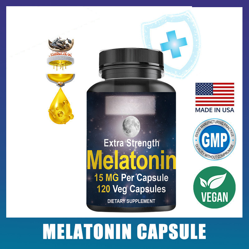 KIRKLAND Melatonin 15 MG Capsule Nighttime Sleep Aid Natural Sleep Support Supplement