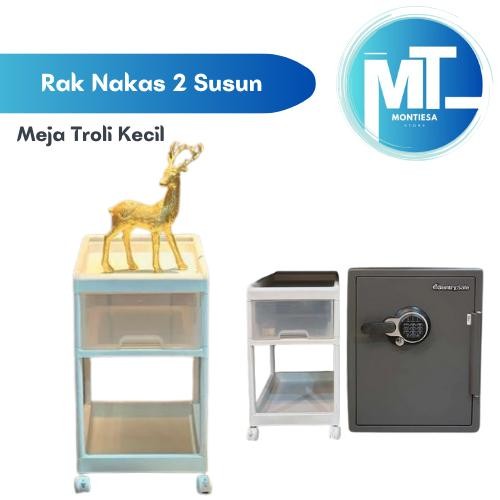 [MON] Rak Meja Nakas Troli Plastik Meja Kamar Tidur - 1 Susun