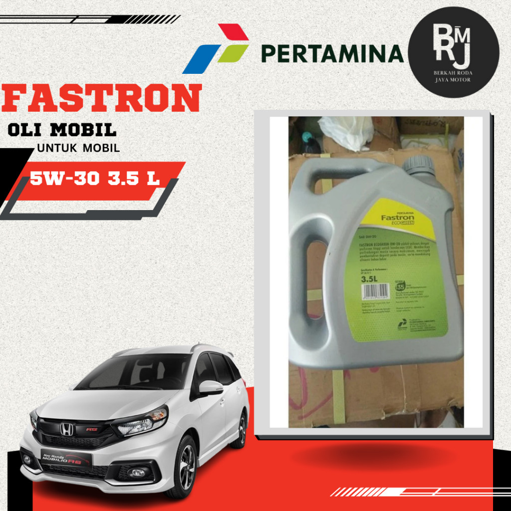 OLI FASTRON GALON 3,5 LITER 5W-30 OLI MESIN MOBIL FASTRON ECO GREEN