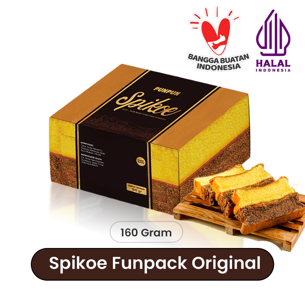 

Spikoe Lapis Surabaya Original Oleh Oleh Cemilan Snack | PUNPUN Spikoe Funpack