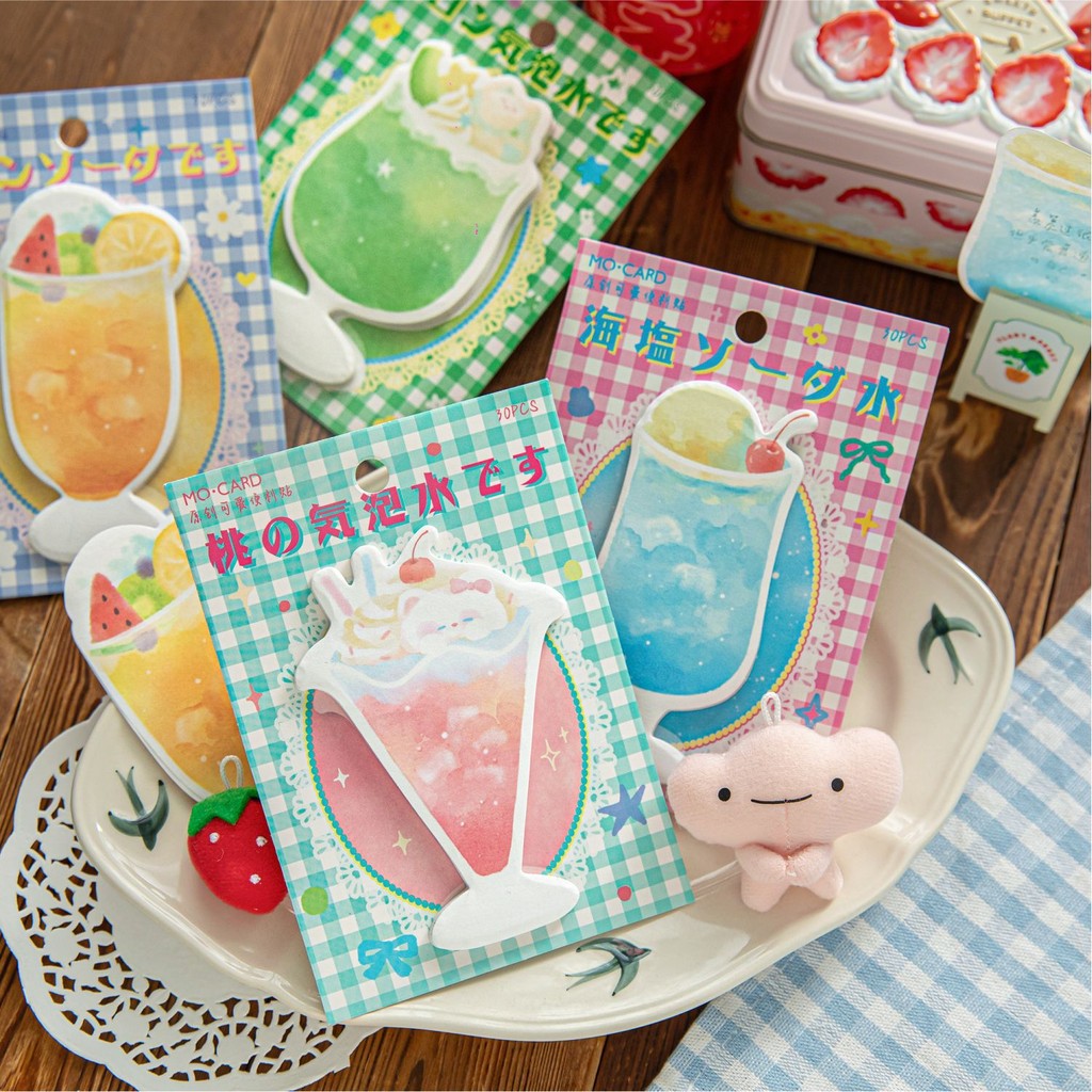

[HARU] Afternoon Tea House Series Memopad Notepaper Kertas Catatan Memo Note Set Journaling