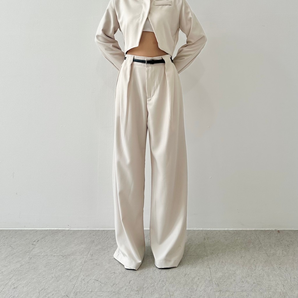 NIKI PANTS - Celana Panjang Wanita Wide Highwaist Pants Basic Korean Long Trousers Murah Posha