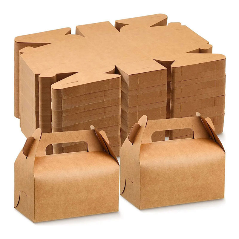 

12/24pcs Kraft Paper Gift Boxes Packaging for Weddings Parties Birthdays Small Business Supplies