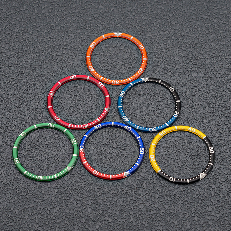 Mod 39mm*32mm Resin Glue Watch Bezel Insert Ring Fits for SKX007 SKX009 SRPD Seamaster Diving Watch 