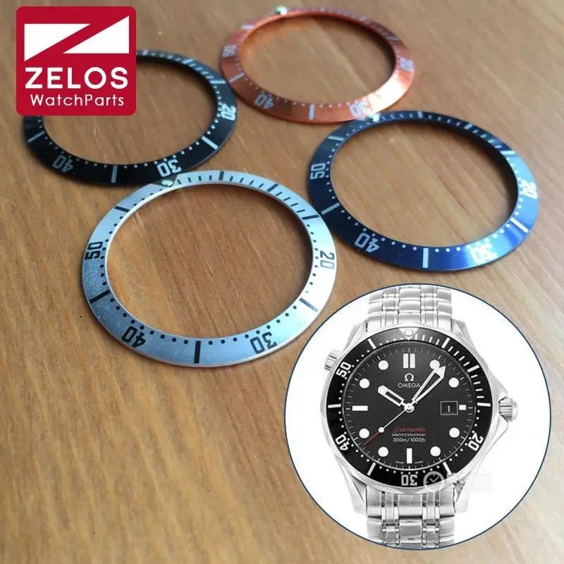 38mm Luminous Aluminum Watch Bezel Insert for Omega Seamaster Automatic Watch 212.30.41.61.01.001