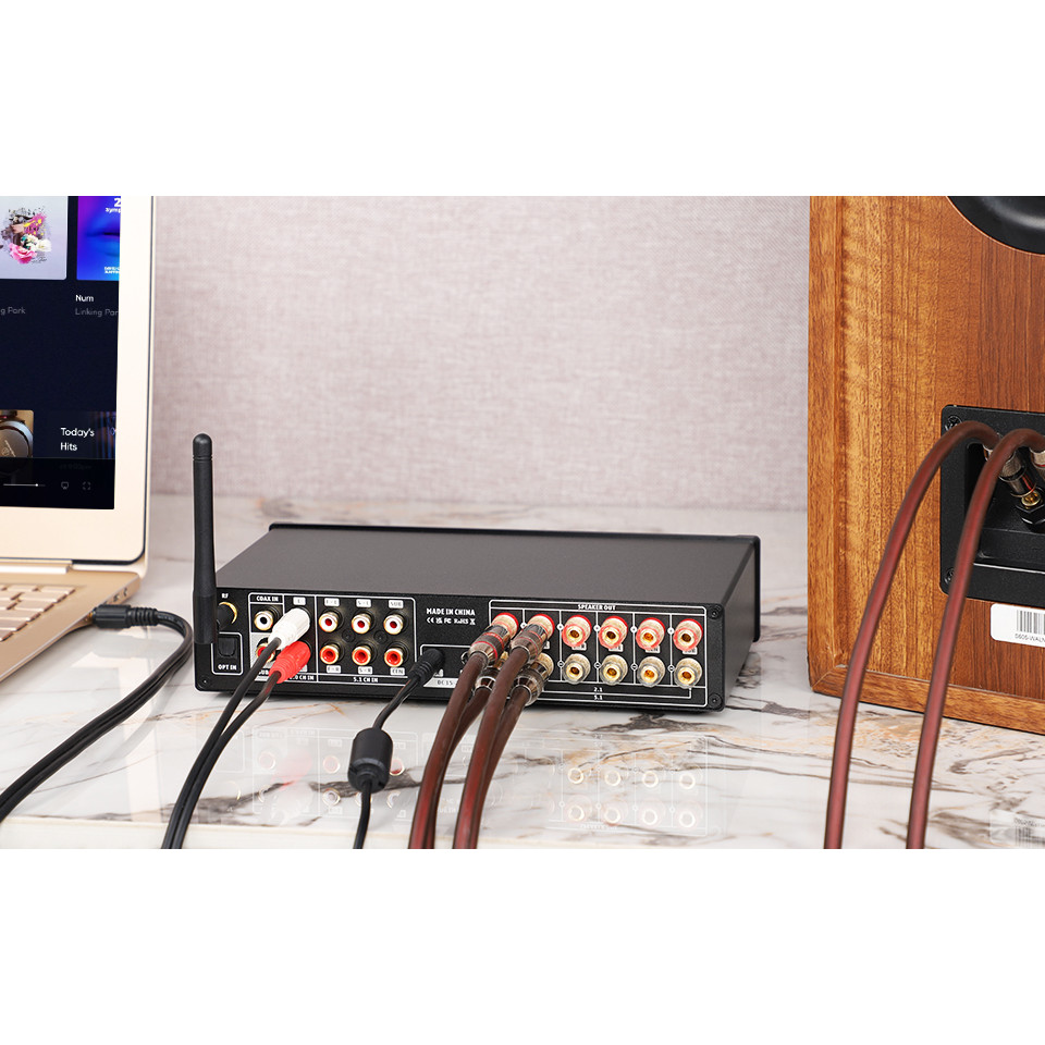 AIYIMA A09 TPA3116 Power Amplifier HiFi Bluetooth 5.0 Subwoofer Amplifier 5.1 Surround Amplificador 