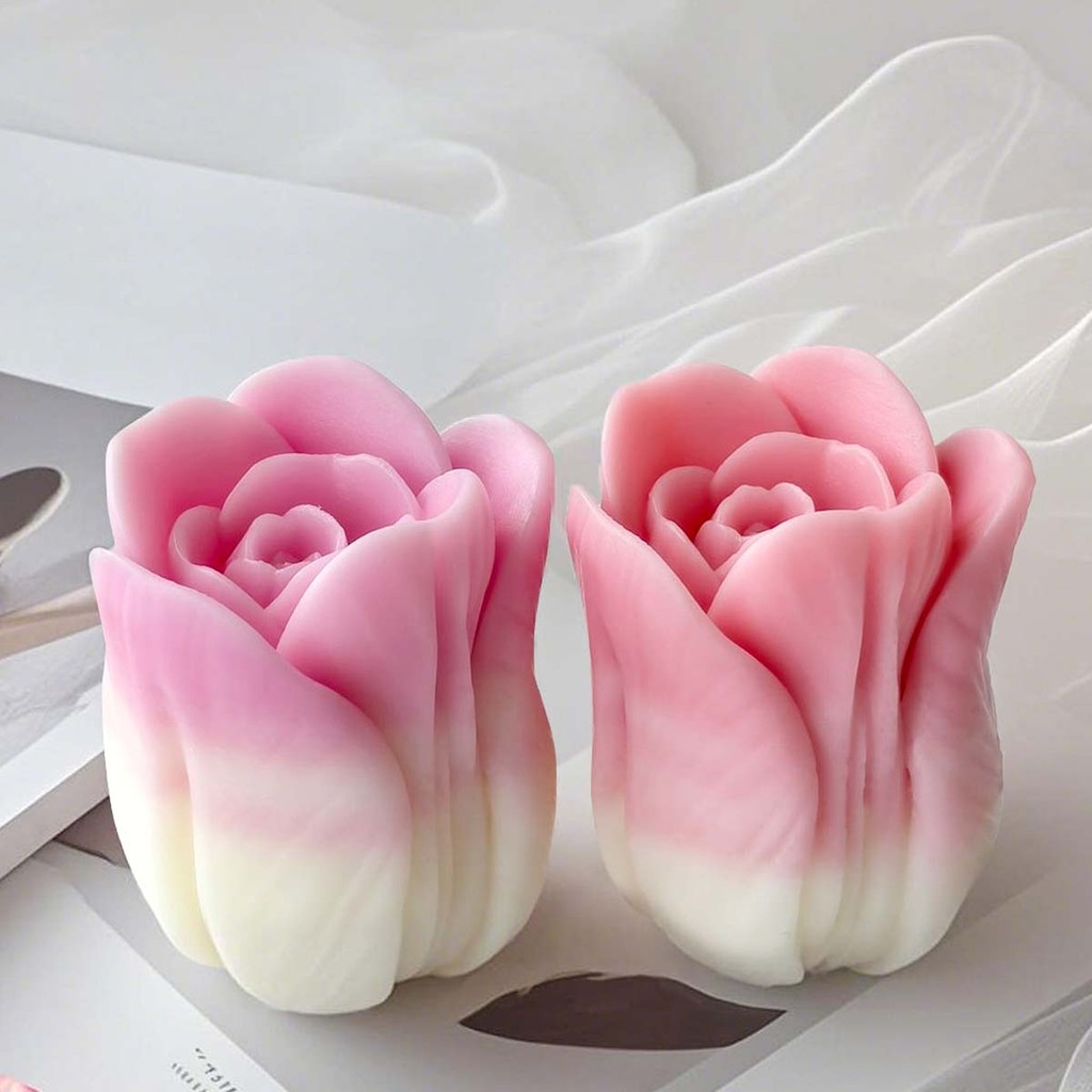 

Tulip Scented Candle Silicone Mold Handmade DIY Flower Aromath Plaster Resin Soap Chocolate Baking Molds Home Decor Craft Gifts