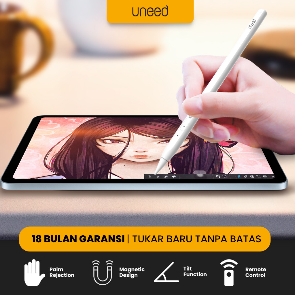 

Uneed Stylus Pen for iPad with Palm Rejection Tilt Function and Remote Control - USY104