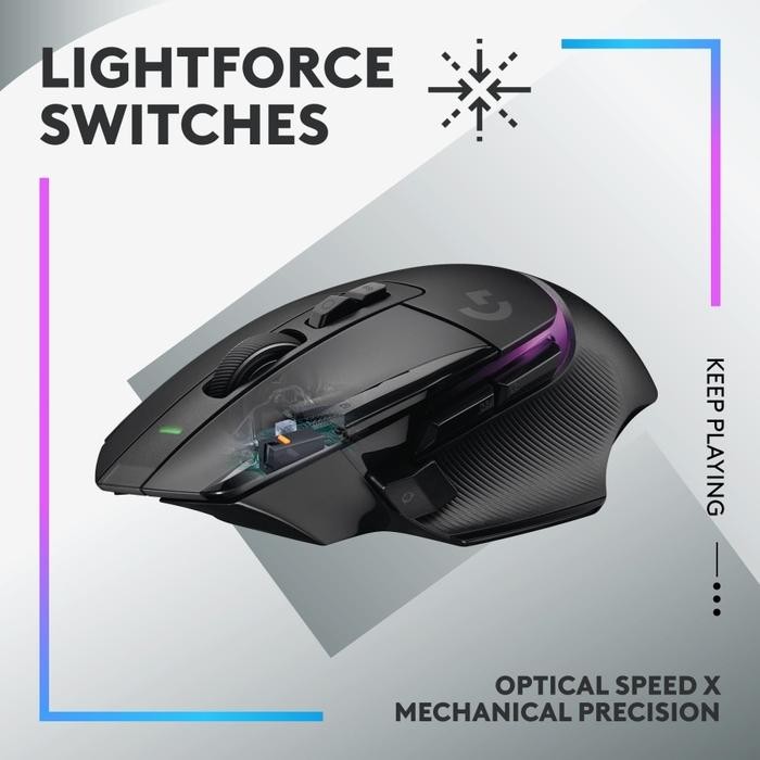 Mouse Gaming Logitech G502X Plus Wireless RGB HERO 25K DPI