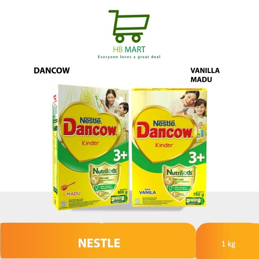 

NESTLE DANCOW NUTRITODS 3+ SUSU PERTUMBUHAN VANILA - MADU 1Kg / 750 gr