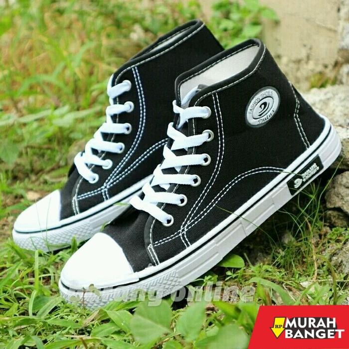 SEPATU SEKOLAH HITAM POLOS FULL BLACK SEKOLAH HITAM PUTIH DULUX SEPATU SNEAKERS SEPATU PRIA SEPATU S