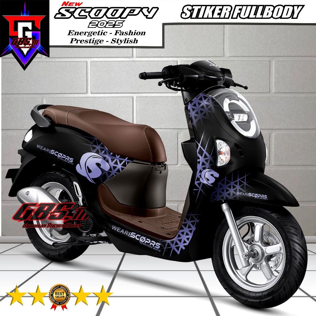 (COD PROMO) TERBARU Stiker Decal Honda All New Scoopy 2025 2026 Full body Stiker Variasi Modifikasi 