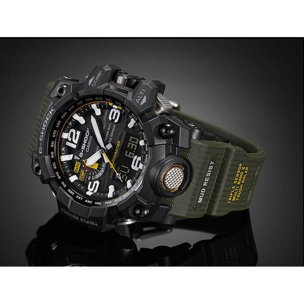 CASIO G-SHOCK G-SHOCK GWG-1000-1A3 MUDMASTER SHOCK RESISTANT SOLAR POWERED
