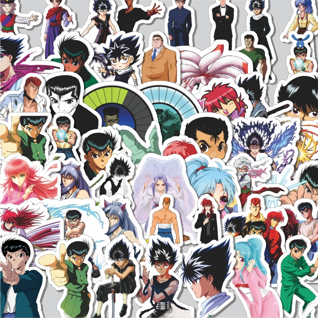 

Stiker Cutting Pack Stiker Anime Series Yuyu Hakusho Character Mix Isi 100Pcs Series Aesthetic Lucu Keren Untuk Koper Bahan Vynil