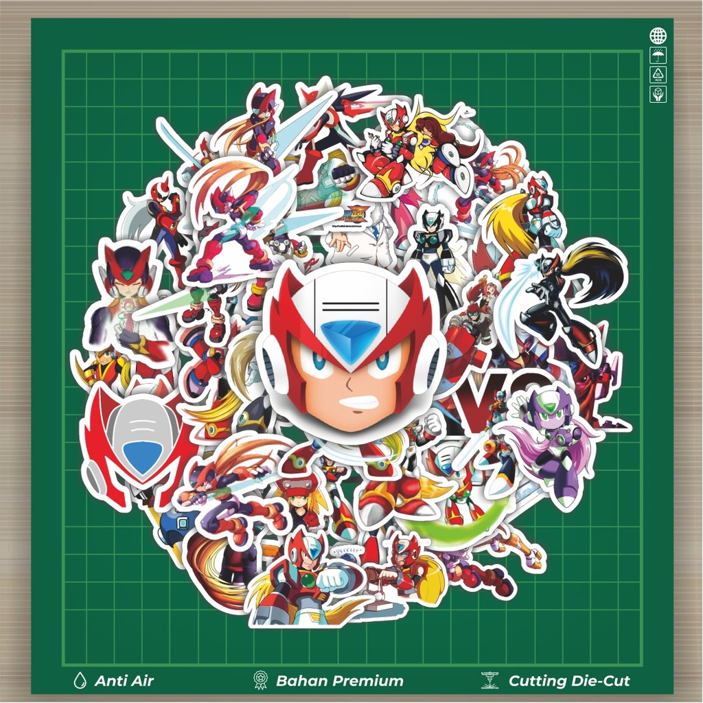 

HOT 50 PCS STIKER Stiker Capsom Series Megaman Zero Stiker Fashion Cars Decal Dingin Kartu Album Custom Vinyl Anti Air- Sticker Aesthetic Buku Journal Koper Casing HP Tablet Laptop Helm Motor Botol Minum