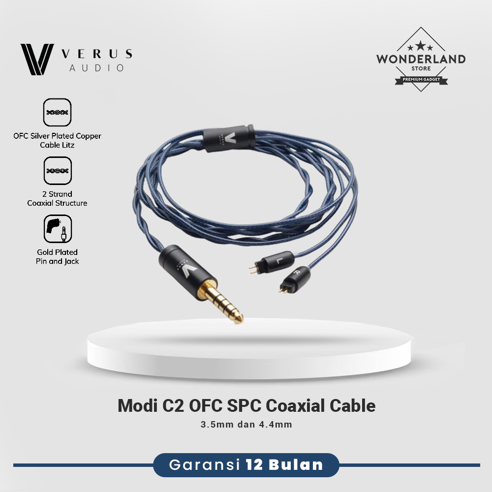 Verus Audio Modi C2 OFC SPC Coaxial Cable For In Ear Monitor Earphone Kabel IEM