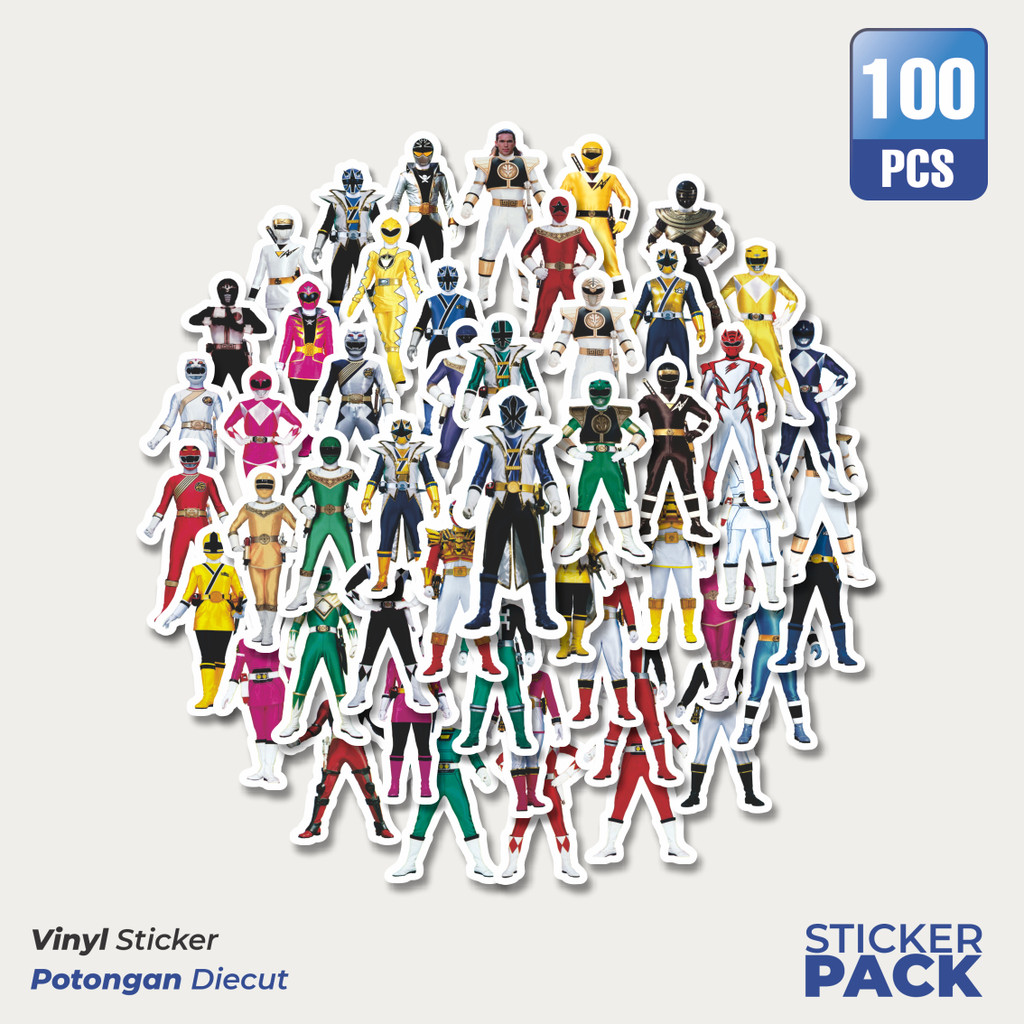 

Stiker Vinyl Stiker Film Series Power Ranger Mix 2 Waterproof Aesthetic- Untuk Laptop, Motor, dan Helm - Paper Stationery Pack