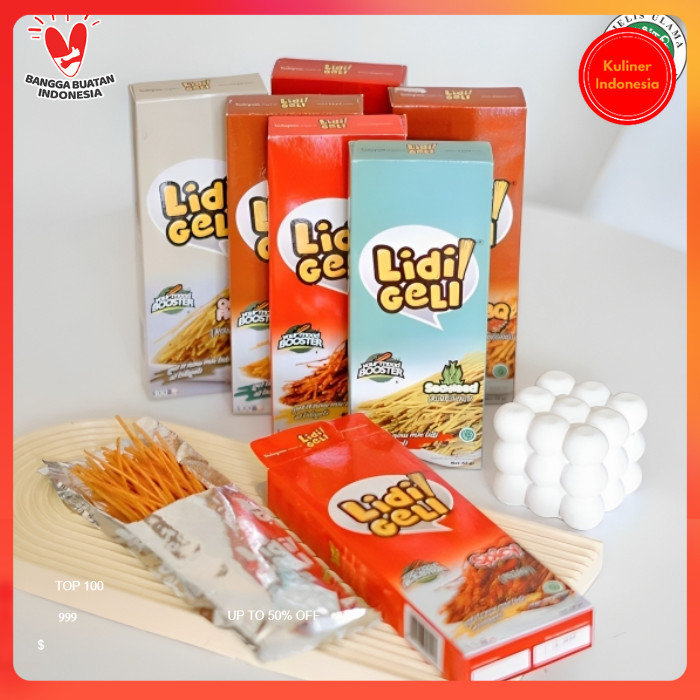 

Snack Mie Lidi Geli Cemilan Pedas Kekinian