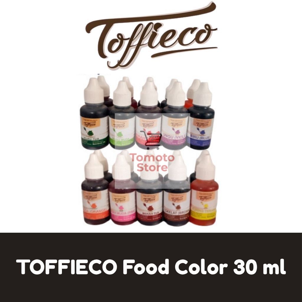 

✨ TOMOTOSTORE ✨ TOFFIECO Food Color Pewarna Makanan 30 ml