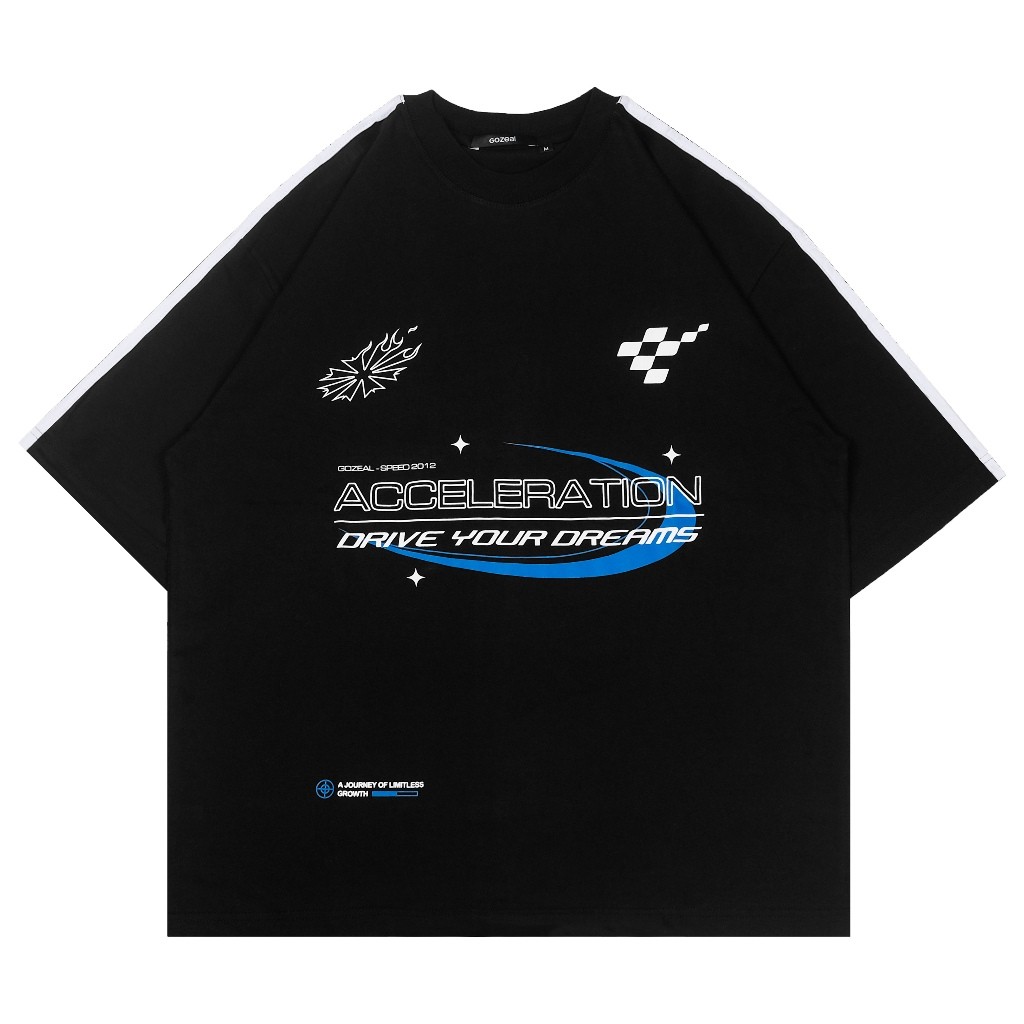 Gozeal | Tees Oversized | Flicker Kaos Pria
