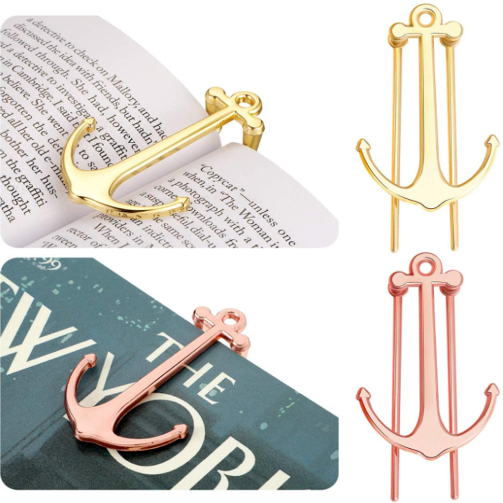 

Creative bookmarks Metal Anchor Page Holder Clip For Students Book Read Graduation Gifts School Stationery Office Supplies