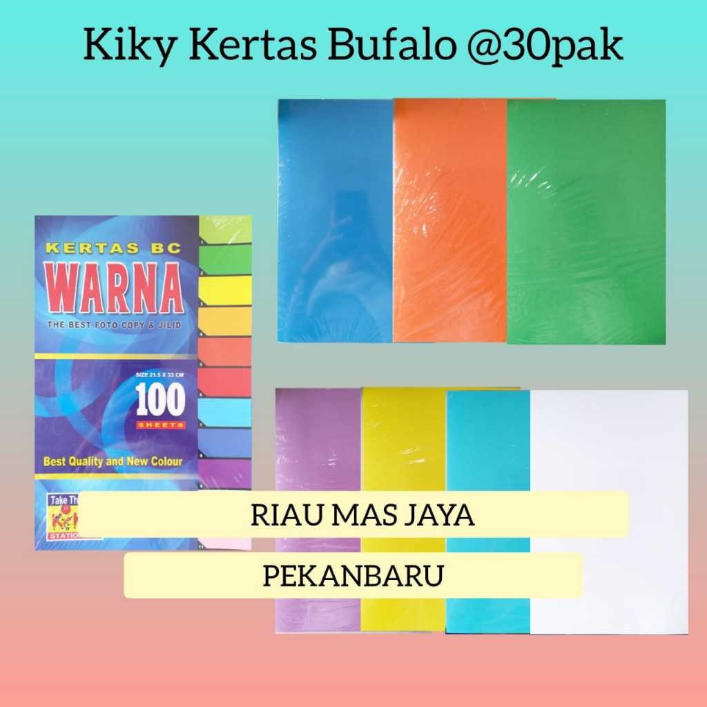 

[SDW] pekanbaru/KERTAS JILID /KERTAS BUFALO KIKY POLOS