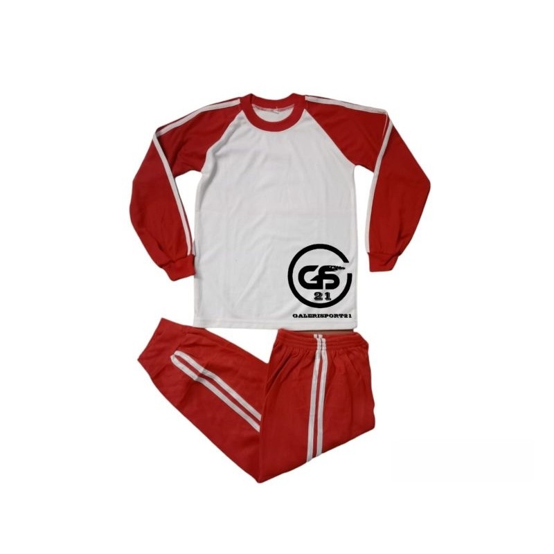 RAIN.SHOP Setelan Baju Olahraga Putih Merah Anak Sekolah Sd/Setelan Baju Olahraga anak sekolah