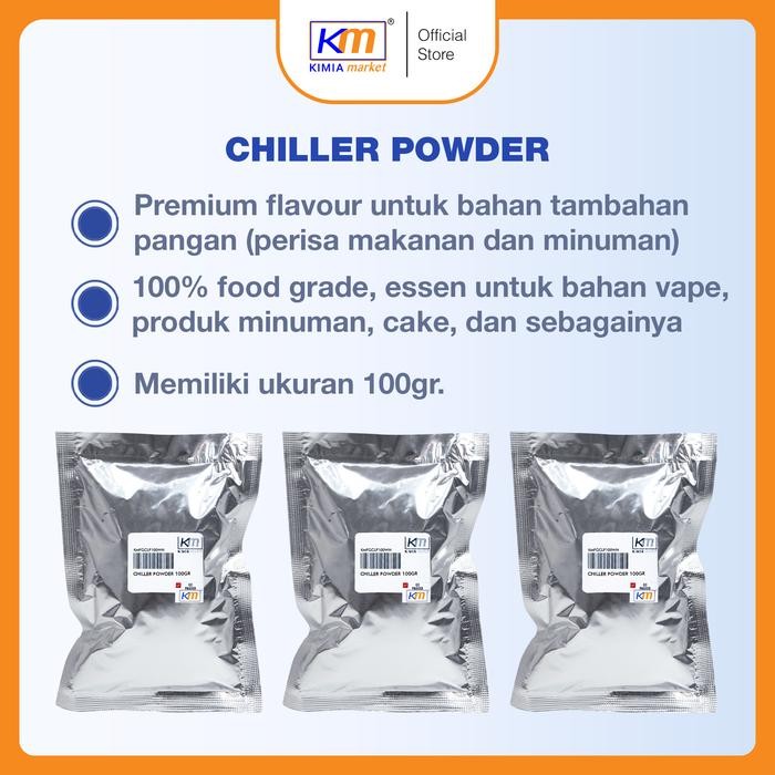 

Promo Chiller Powder Cooling Agent 100gr bahan vape Food Grade