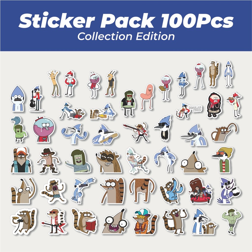 

Hot Stiker Kartun Series Reguler Show 2 Lucu Anti Air Stikers Berperekat Waterproof Sticker Decal Buat Motor Helm Buku Journal Koper Casing HP Laptop Botol Minum