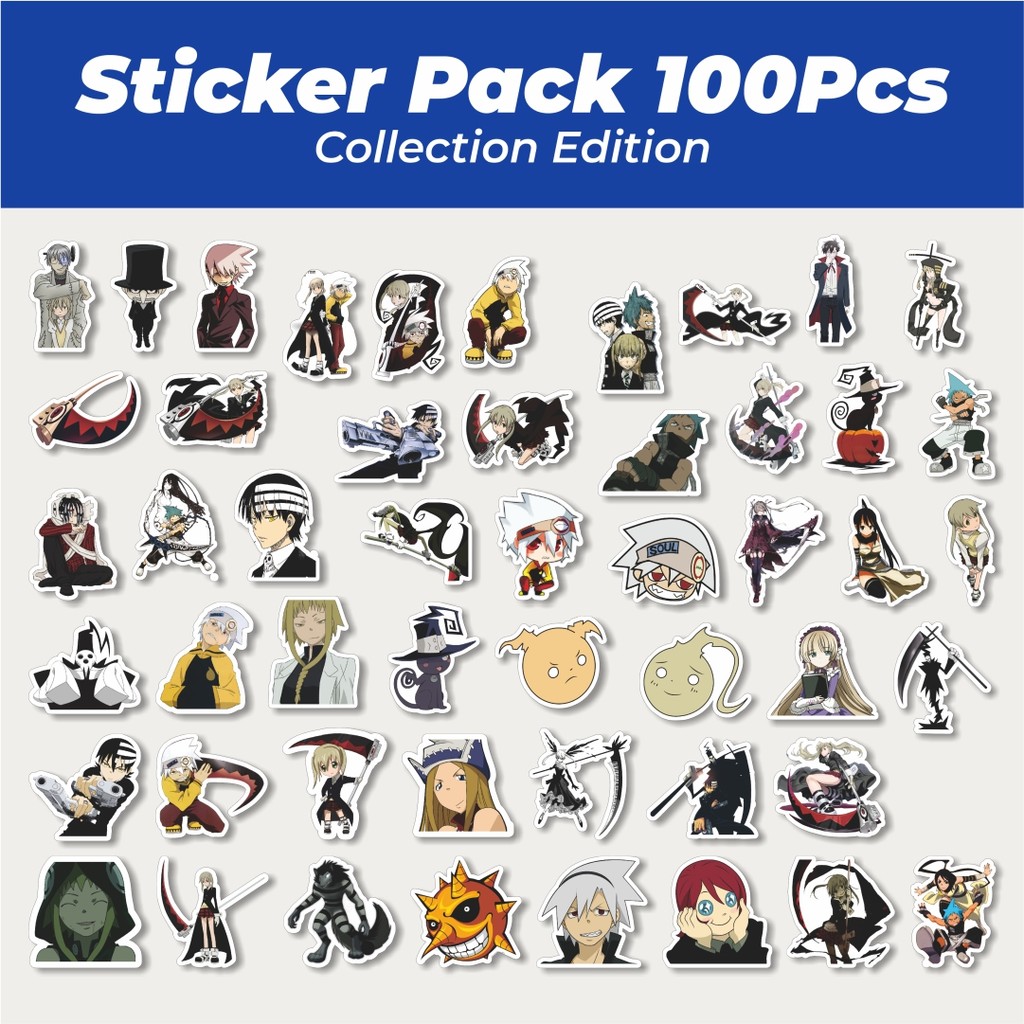 

Hot Stiker Anime Series Soul Eater Character Mix 1 Lucu Anti Air Stikers Berperekat Waterproof Sticker Decal Buat Motor Helm Buku Journal Koper Casing HP Laptop Botol Minum
