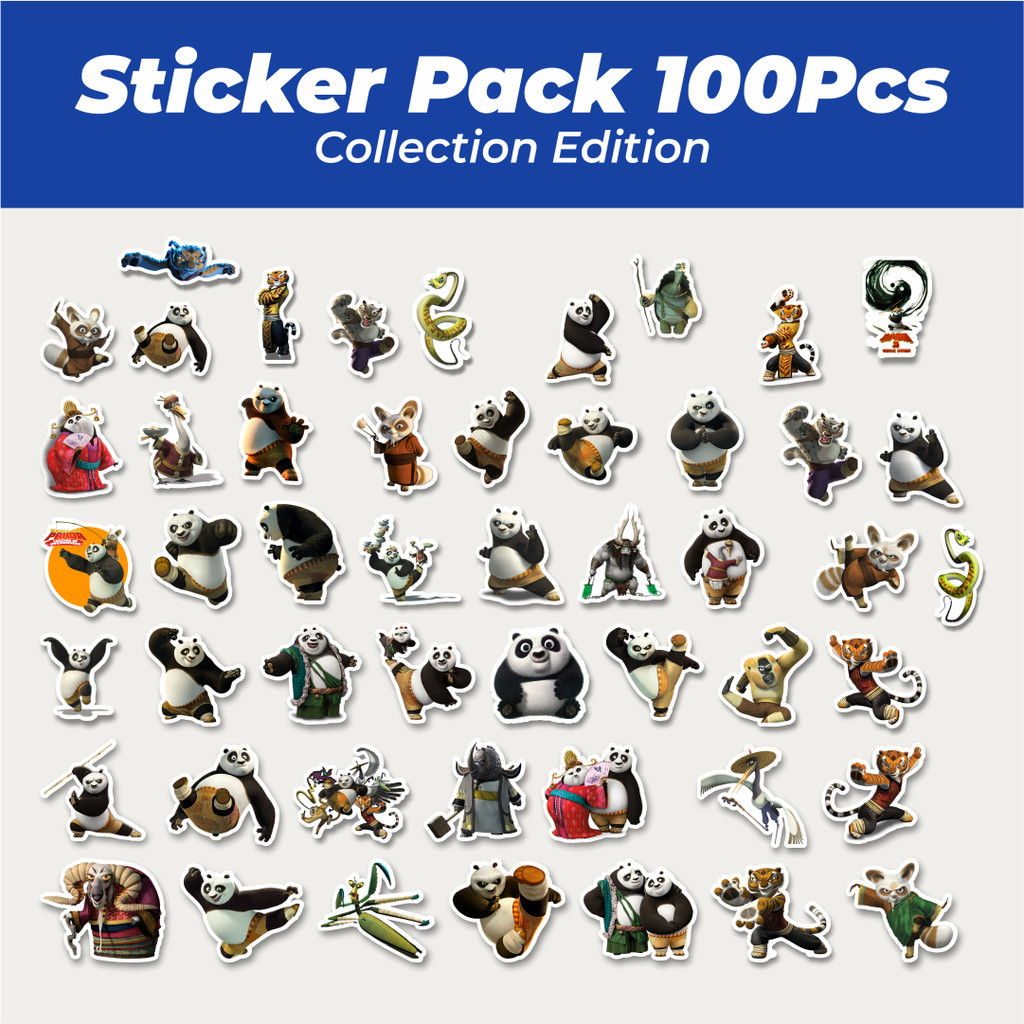 

Hot Stiker Dreamworks Series Kungfu Panda Character Mix Lucu Anti Air Stikers Berperekat Waterproof Sticker Decal Buat Motor Helm Buku Journal Koper Casing HP Laptop Botol Minum