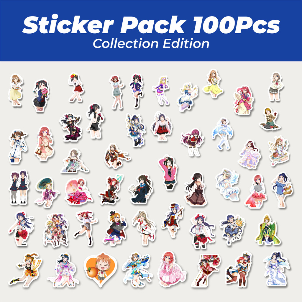 

Hot Stiker Anime Series Love Live Character Mix 9 Lucu Anti Air Stikers Berperekat Waterproof Sticker Decal Buat Motor Helm Buku Journal Koper Casing HP Laptop Botol Minum