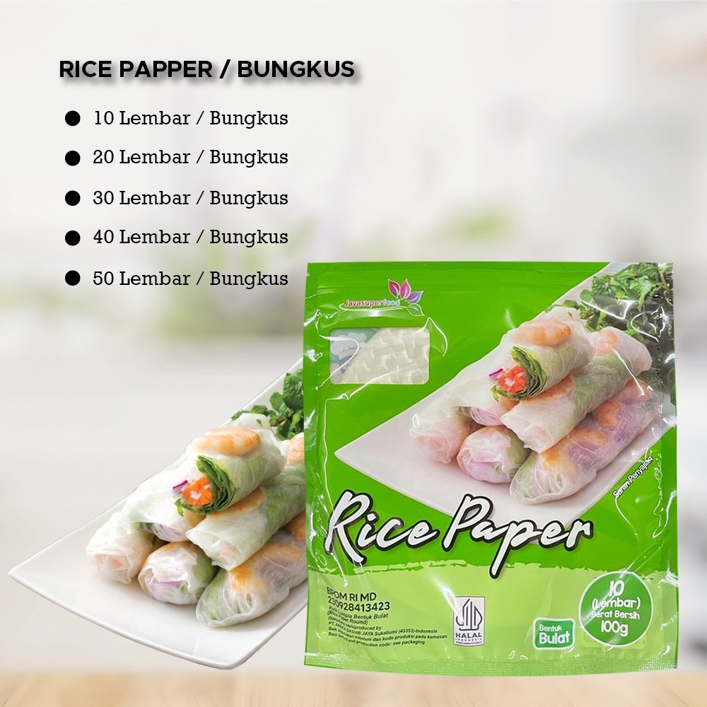 

[Halal] Rice Paper / Banh Trang High Quality Rice Paper 22cm / Kulit Lumpia Vietnam Rice Paper / rice roll spring roll