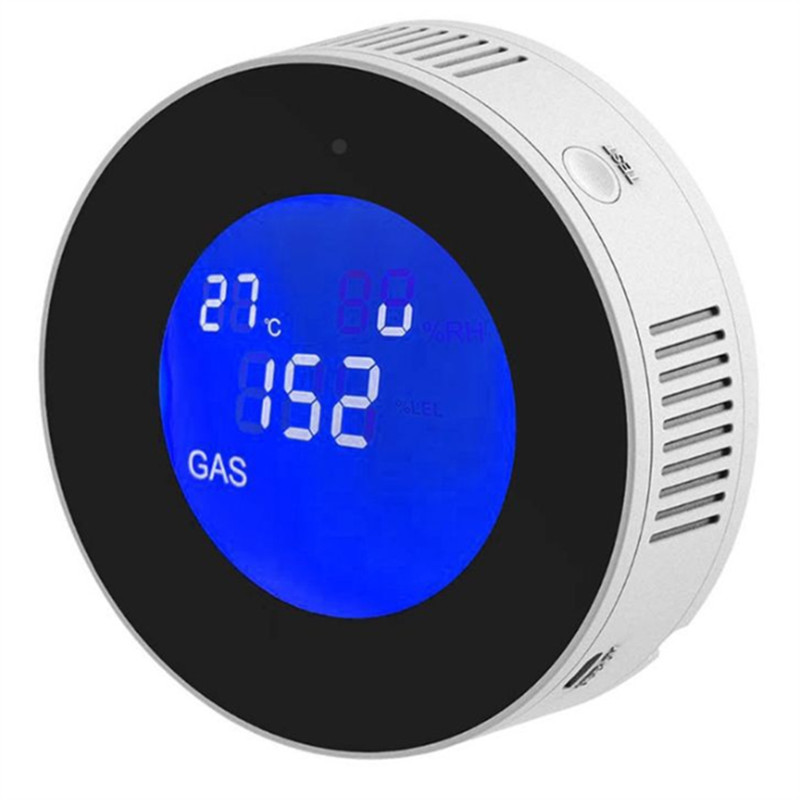 News Combustible Gas Detector Tuya Smart Gas Detector With Temperature Function With LCD Display Wit