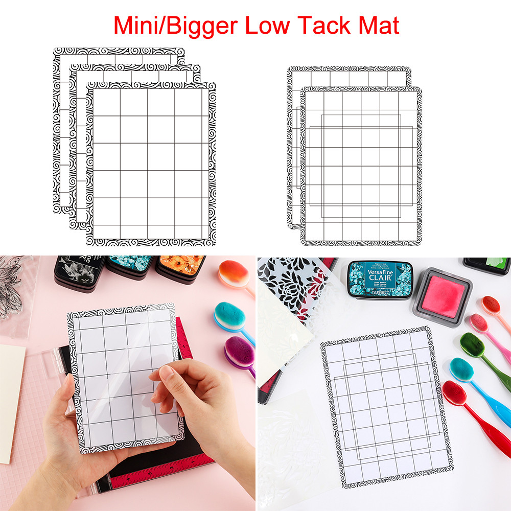 

2-3 Pcs/Set Mini Low Stcik Mat 4.75x6inch Cutting Mats Pad Multi-Use Tack /Stamp Mat Craft Scrapbooking Tools New