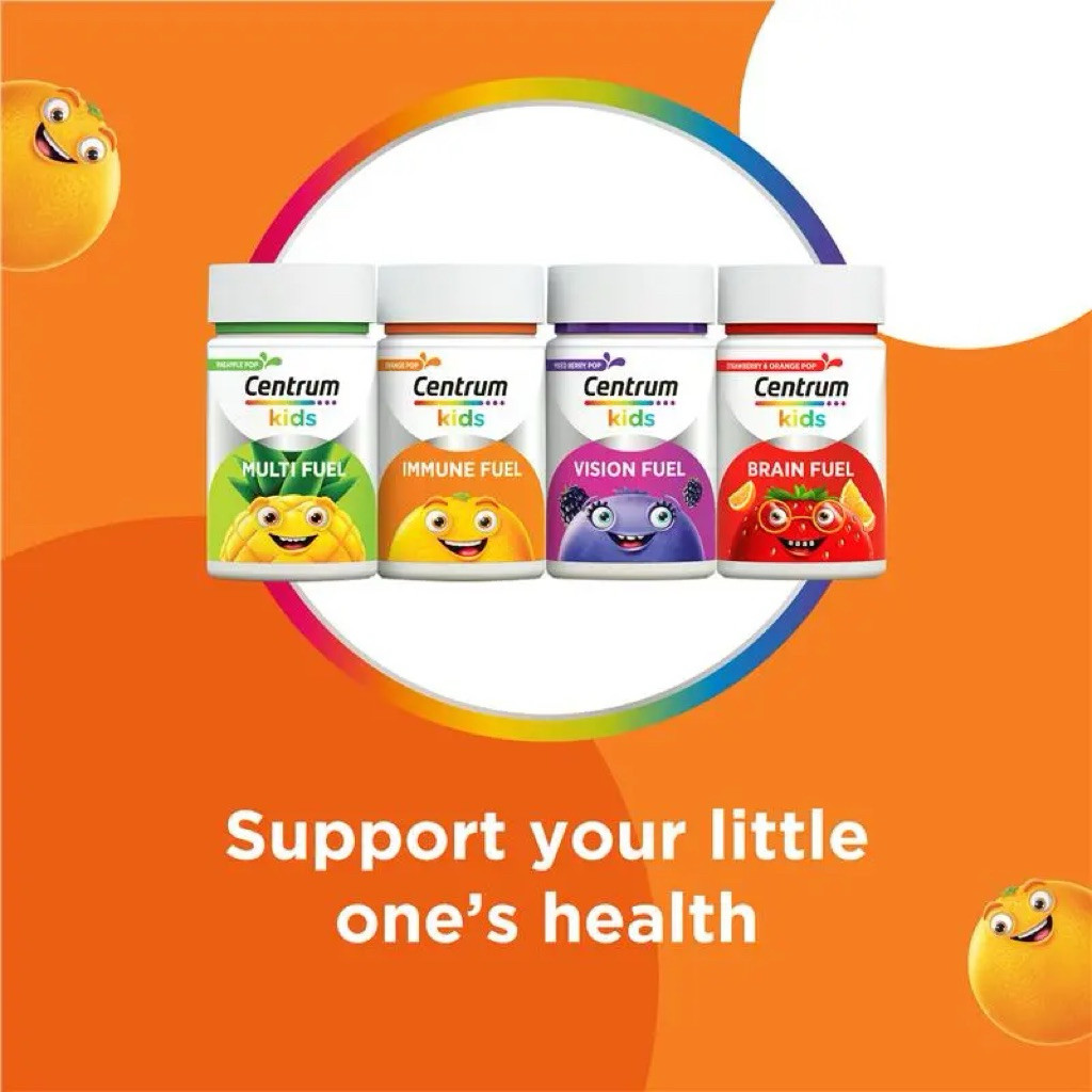 Centrum Kids Immune Fuel 50 Chewable Tablets | Suplemen Nutrisi Anak