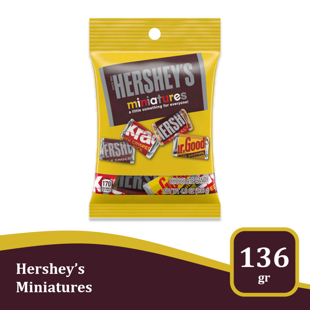 

Hershey's Miniatures 4.8 Oz - Imported Hershey Coklat Impor USA