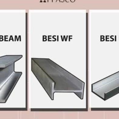 Besi Struktur H Beam, CNP, dan UNP Berbagai Ukuran

